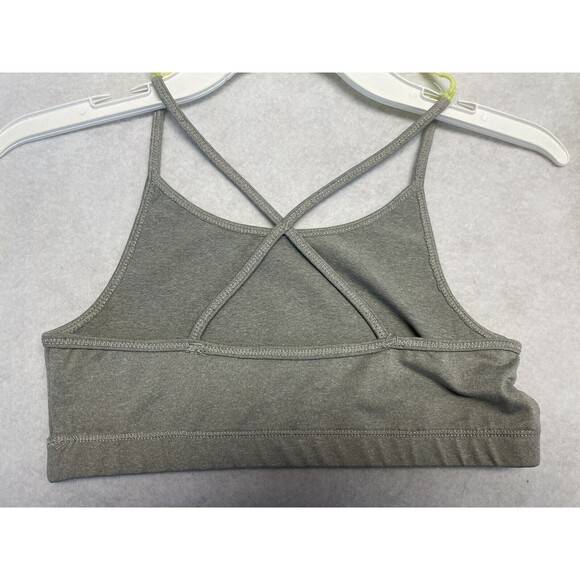 New Ideology Girls Layered Look Active Tank Yellow Over Gray Size M 10/12 - Picture 6 of 7